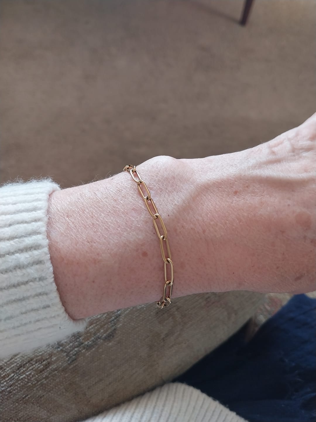 Customer photo review of Paperclip Bracelet