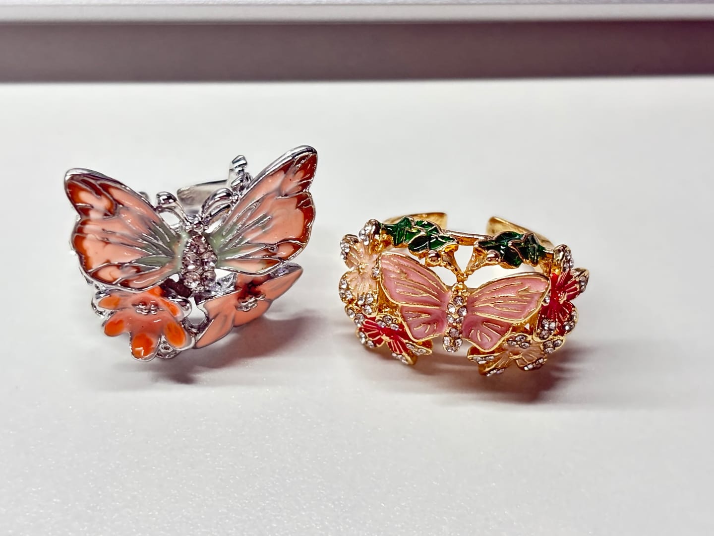 Customer photo review of FREE Today: Whispering Blossoms Butterfly Ring