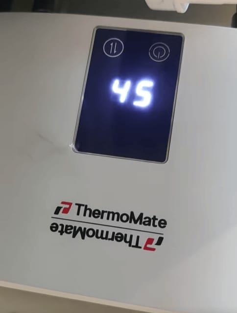 Customer photo review of Mini Tankloser elektrischer Durchlauferhitzer mit Stecker – 3,5 kW