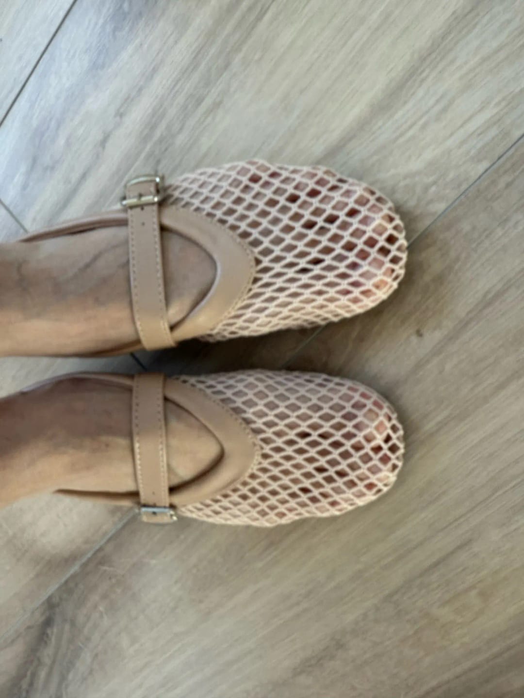Customer photo review of Rebecca Mesh Ballet Flats