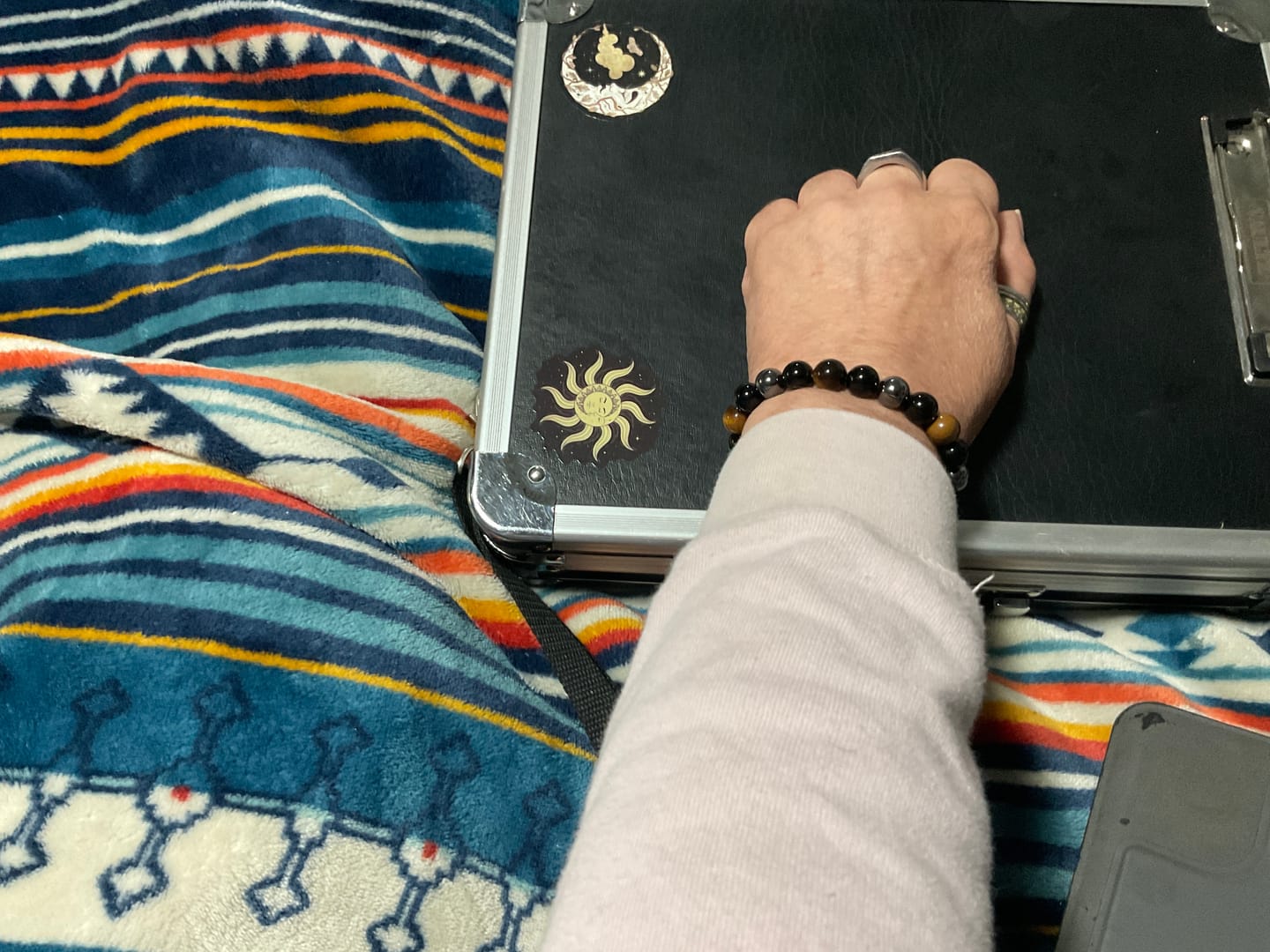 Customer photo review of Triple Stone Protection Bracelet