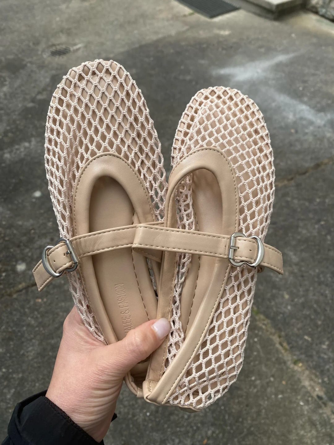 Customer photo review of Rebecca Mesh Ballet Flats