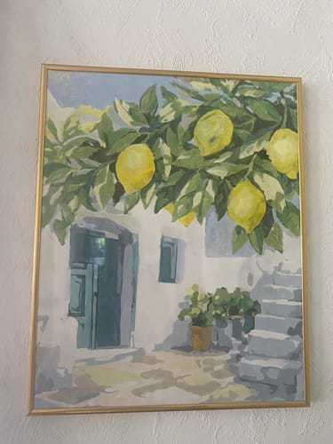 Customer photo review of Malen nach Zahlen - Zitronen auf Mykonos