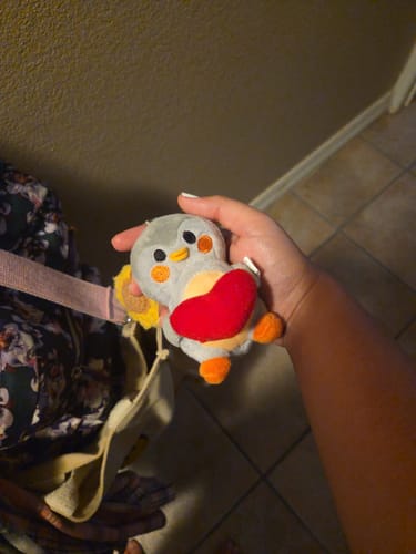 Customer photo review of Finch Bag Charm with Heart