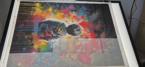 Customer photo review of 5D Diamond Painting – Lonely Little Boy