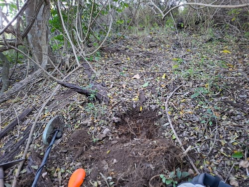 Customer photo review of Prospecting Scoop - Heavy Duty For metal detecting and Sluicing