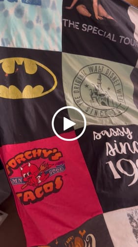 Customer video review of Premium T Shirt Quilt