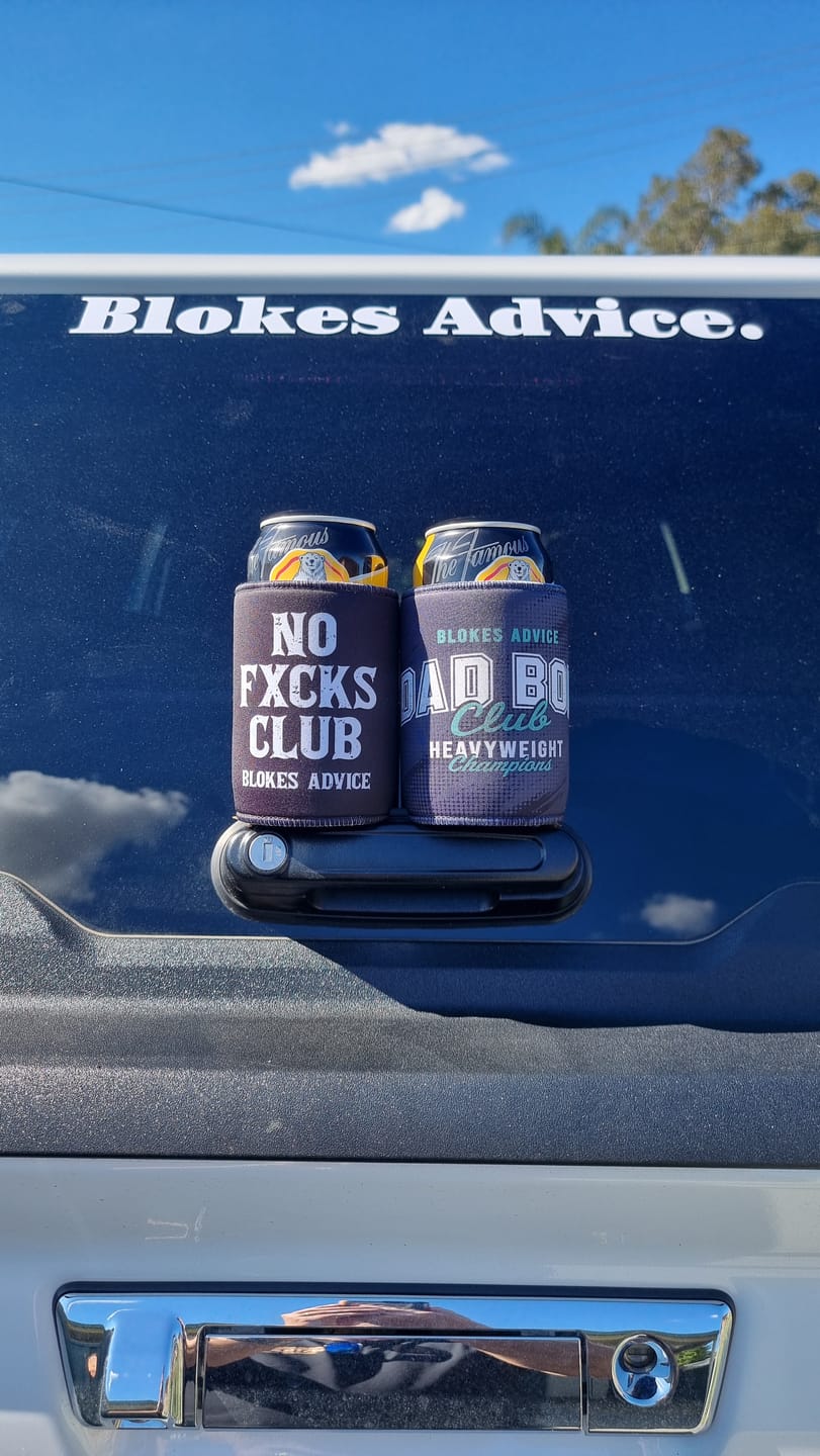 Customer photo review of Dad Bod Club Stubby Cooler