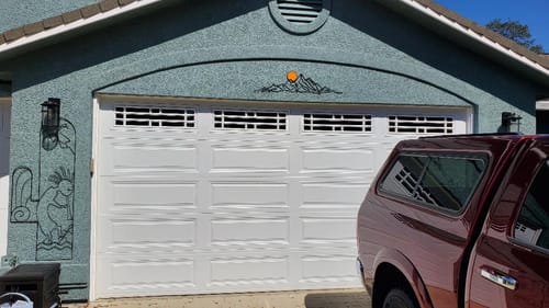 Customer photo review of Mountain and Gold Sun Metal Wall Art