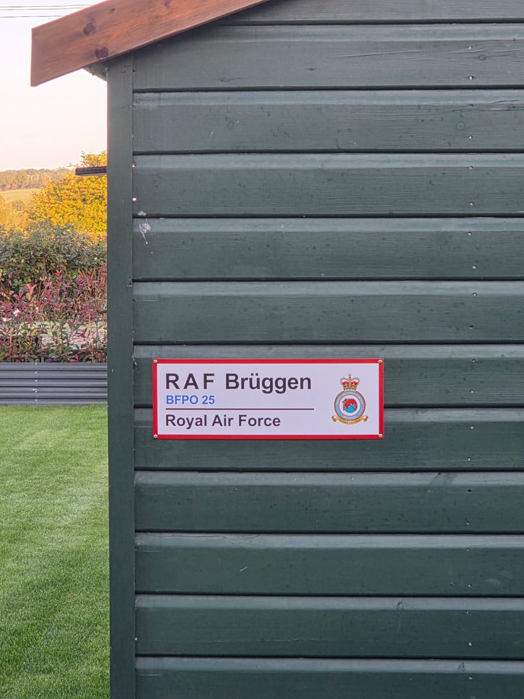 Customer photo review of RAF Station Wall Sign