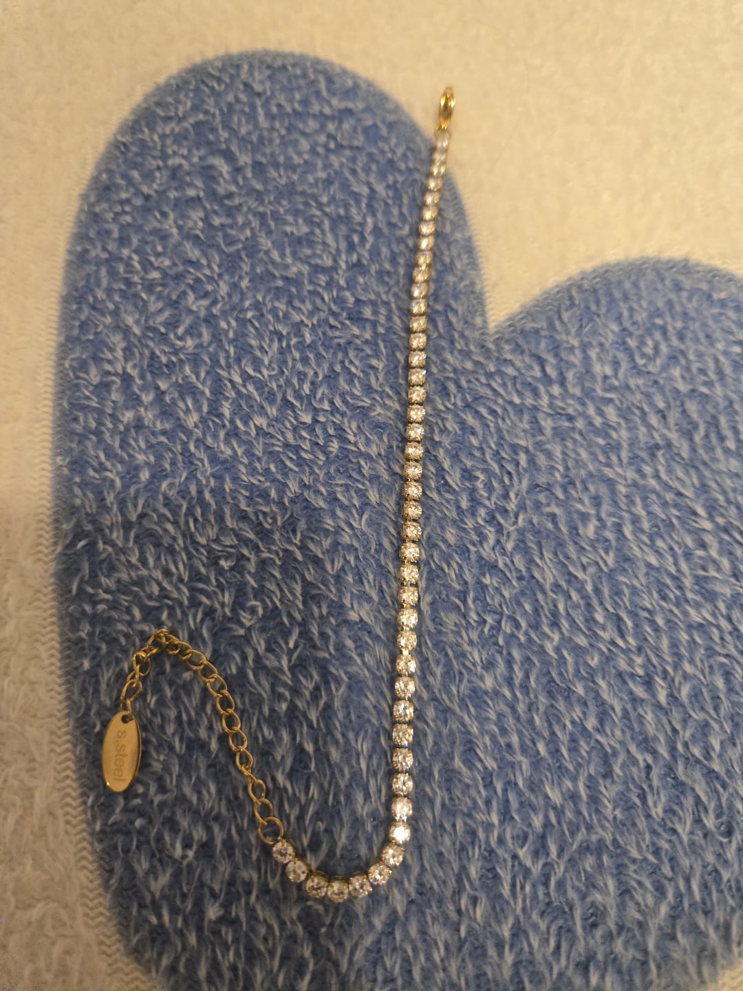 Customer photo review of Hi-Life Tennis Armband 14K Vergoldet