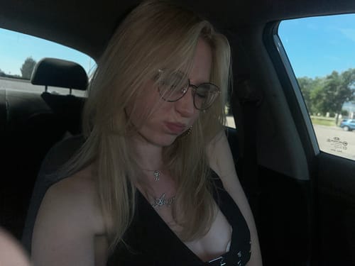 Customer photo review of V neck low cut metal buckle backless halter top