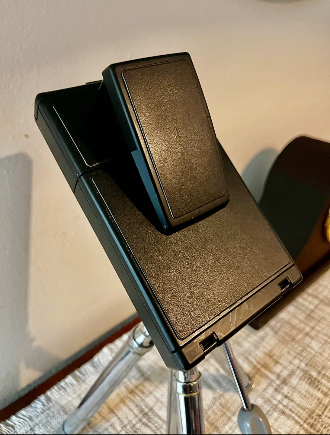 Customer photo review of SX-70/SLR-680 Black Leather Folding Camera Skins