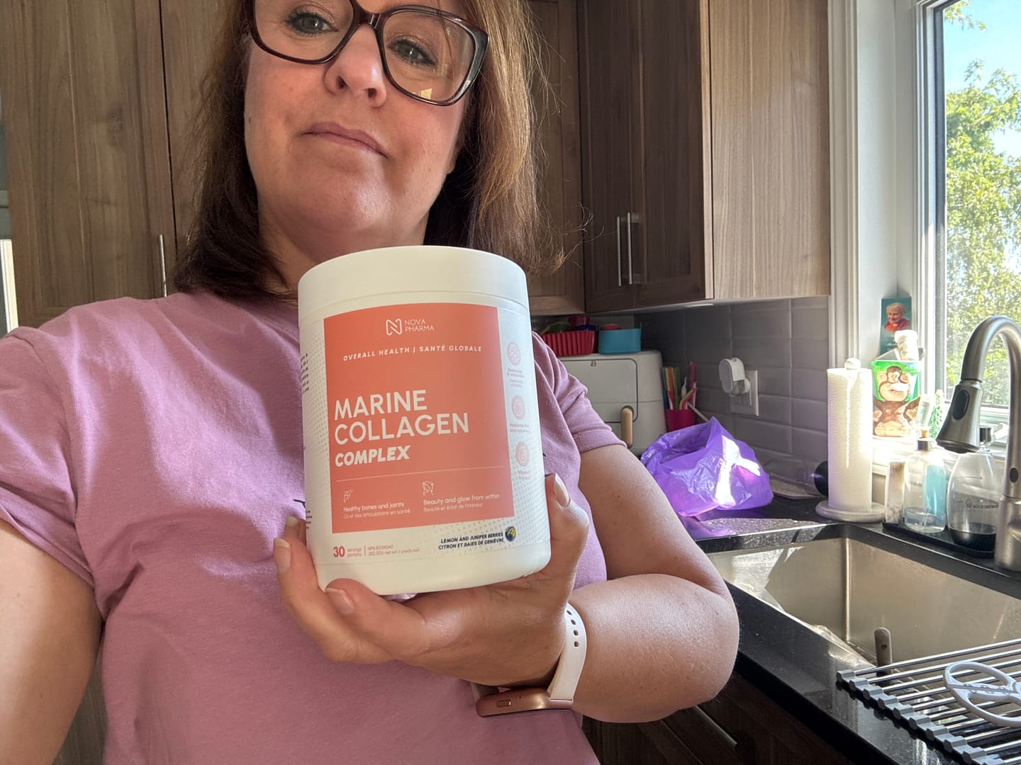 Customer photo review of Marine Collagen Complex With Hyaluronic Acid, Vitamin C and Biotin - 30 servings