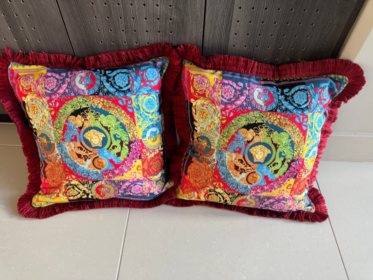 Customer photo review of Colorful Baroque Pattern Italian Fabric by Metre