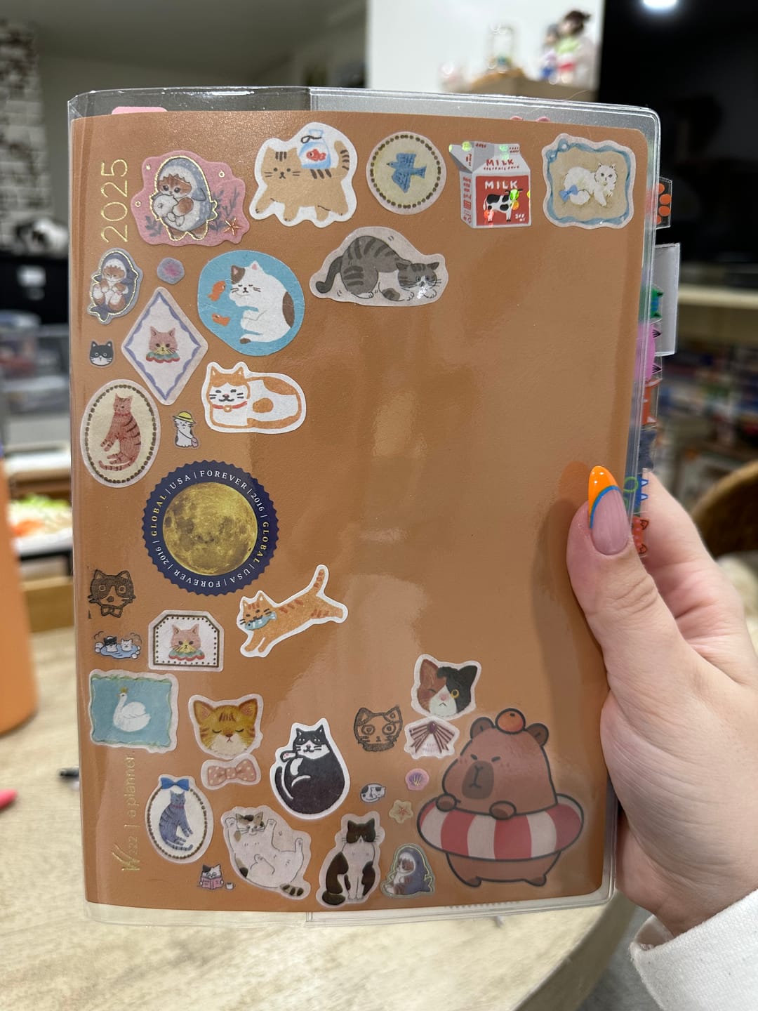 Customer photo review of Vinyl Clear Cover | Weekly Planner | All-in-One | 576