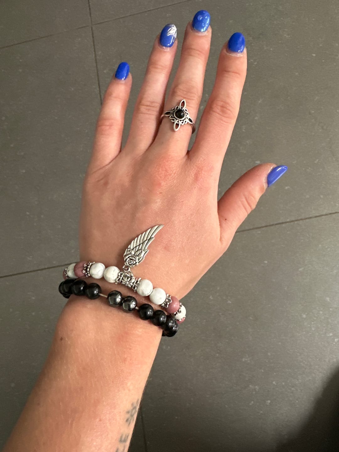 Customer photo review of Bracelet "Aile d'Ange" en Pierres Naturelles