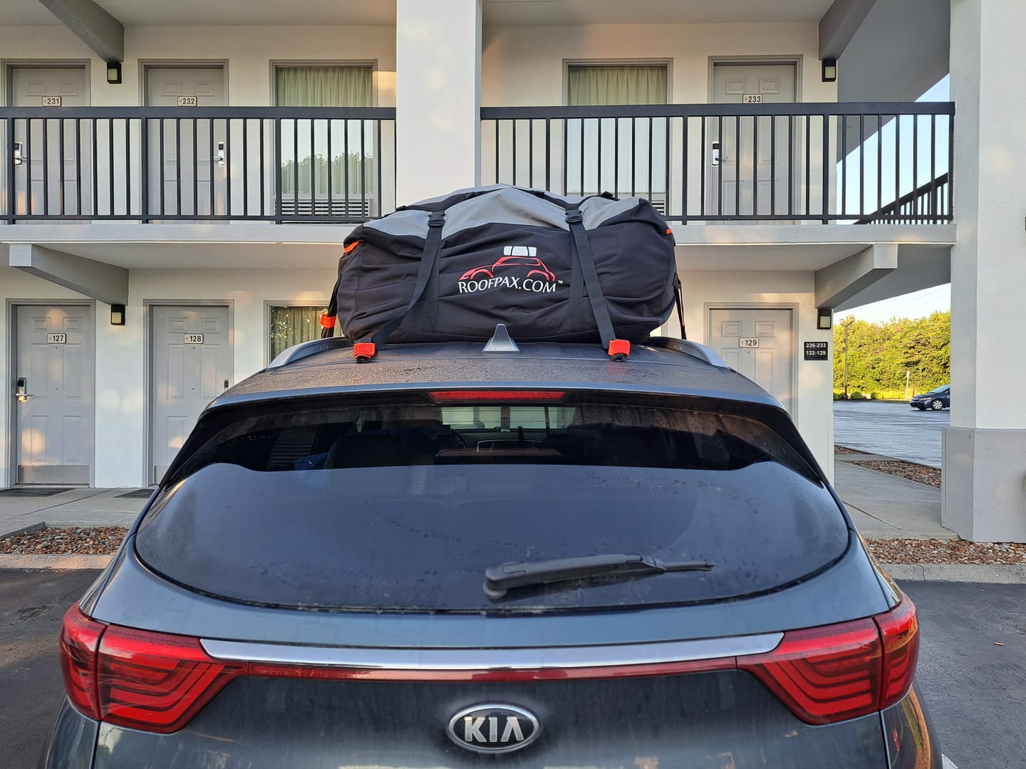 Customer photo review of Car Top Carrier Bag