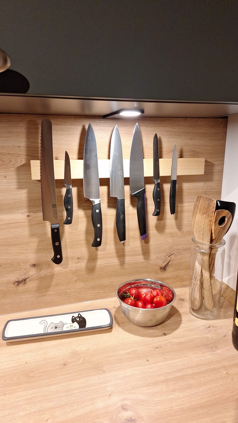 Customer photo review of Magnet Messerleiste CULTRO aus Holz