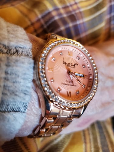 Customer photo review of Lustrous Watch Embellished With SWAROVSKI® Crystals