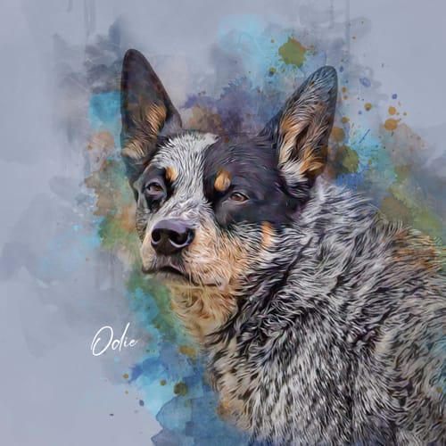 Customer photo review of Custom Watercolor Pet Portrait – Contemporary Neutral Style (CN)