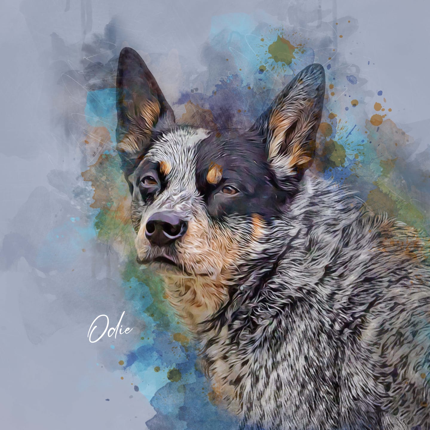 Customer photo review of Custom Watercolor Pet Portrait – Contemporary Neutral Style (CN)