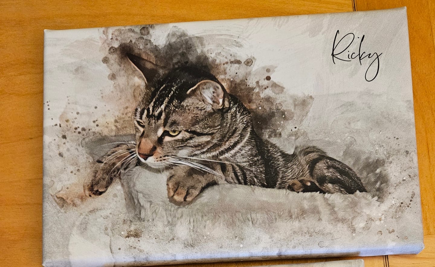 Customer photo review of Deine Katze als Aquarell Tierportrait | Geschenk für Katzenliebhaber