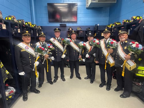 Customer photo review of Quick Order 5-7" sewn Tri-Color Parade Style Premium Satin Sash
