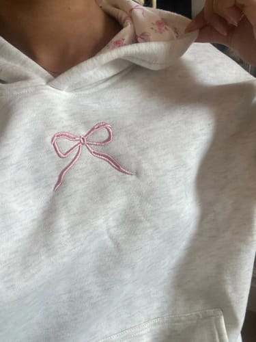 Customer photo review of Lesley | Bow Hoodie