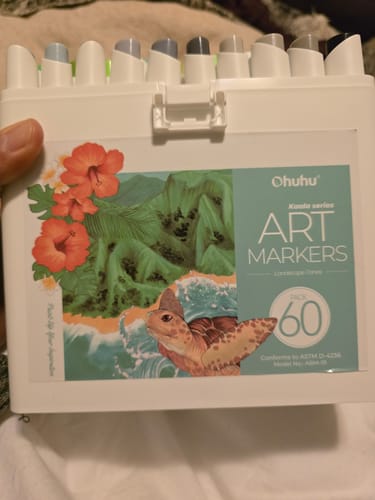 Customer photo review of OHUHU 60 MARCADORES DE ALCOHOL + 1 BLENDER. FINA&BISELADA DELGADO