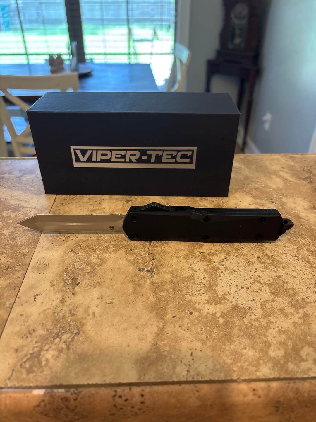 Customer photo review of Black Ghost OTF Knife - Spartan Blade