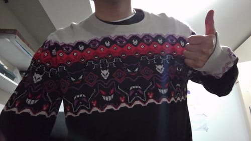 Customer photo review of Chompa Fantasmas (Beige)