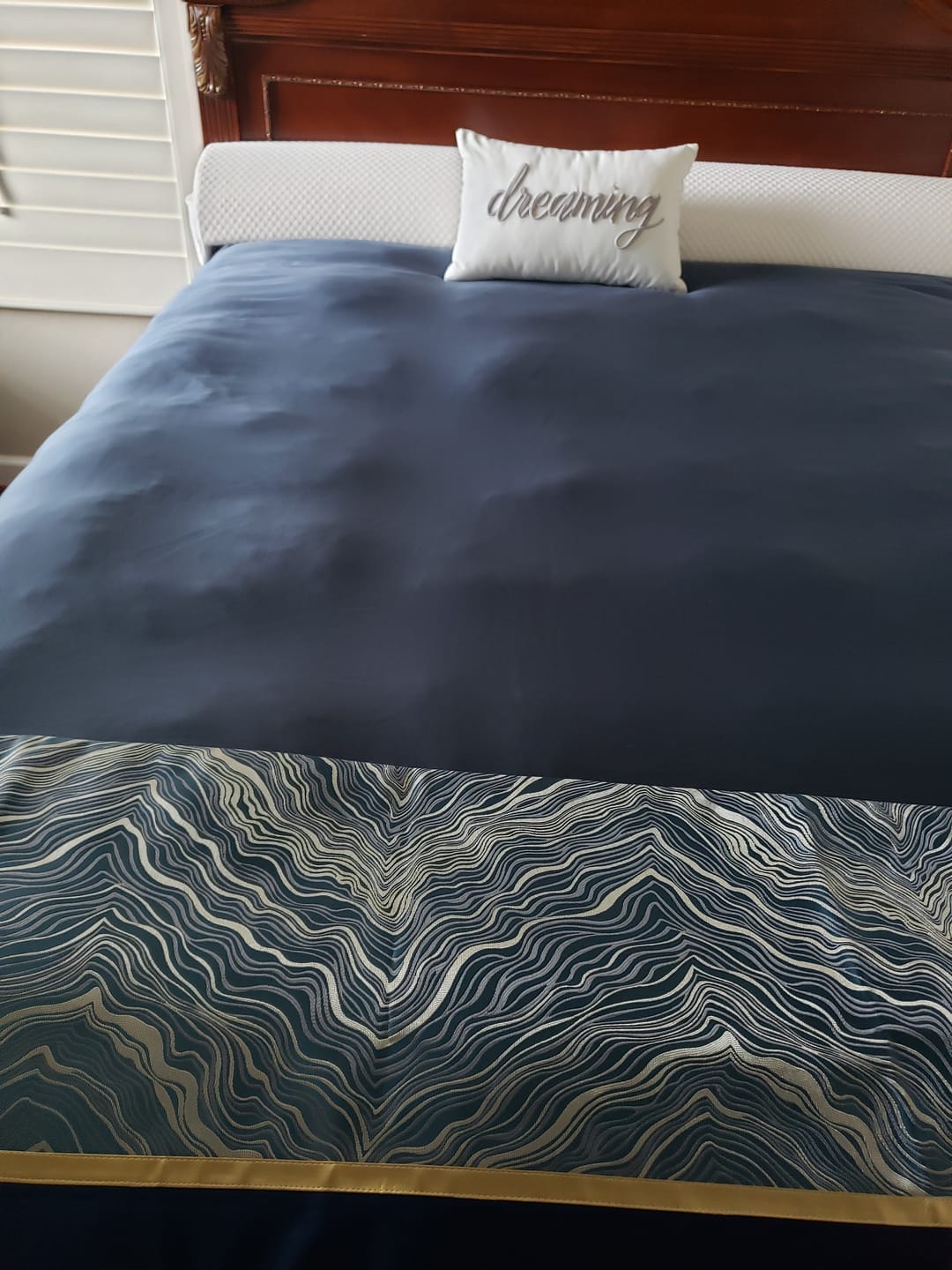Customer photo review of Organic Cotton Goose Down Comforter