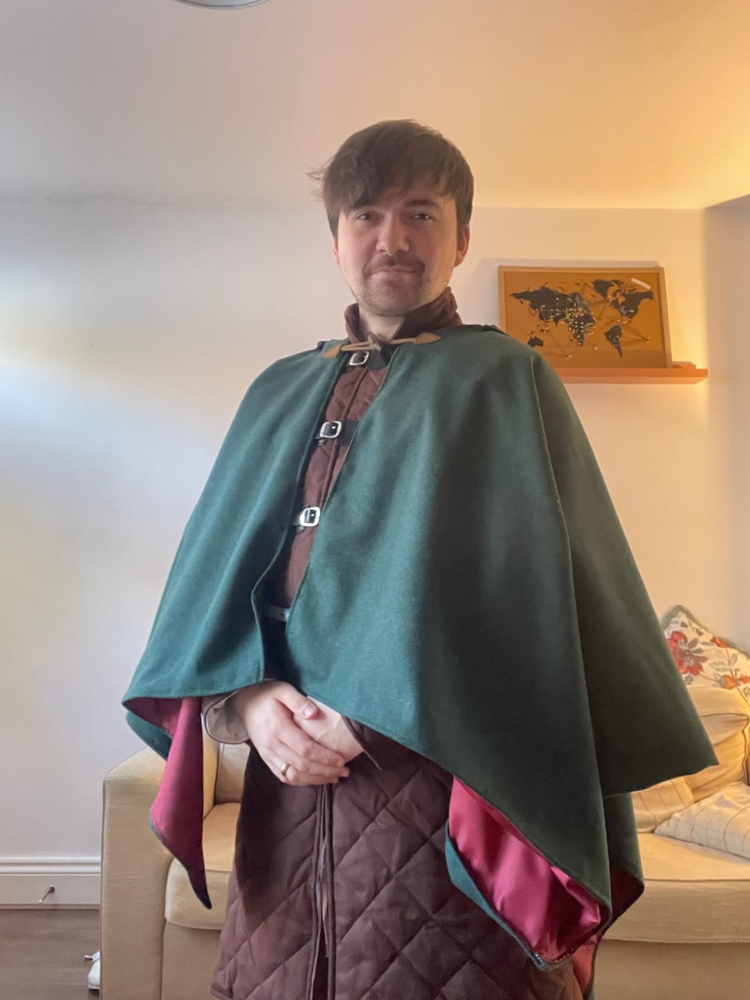 Customer photo review of Plain Wool Blend Fabric