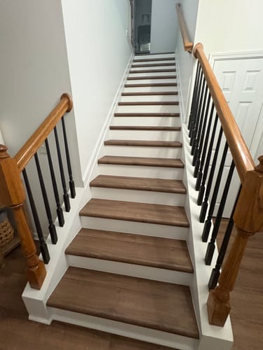 Customer photo review of Seville Oak Brown Stair Tread