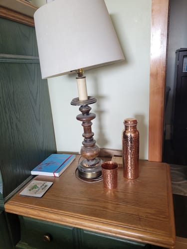 Customer photo review of Himalayan Ayurvedic Pure Copper Bottle