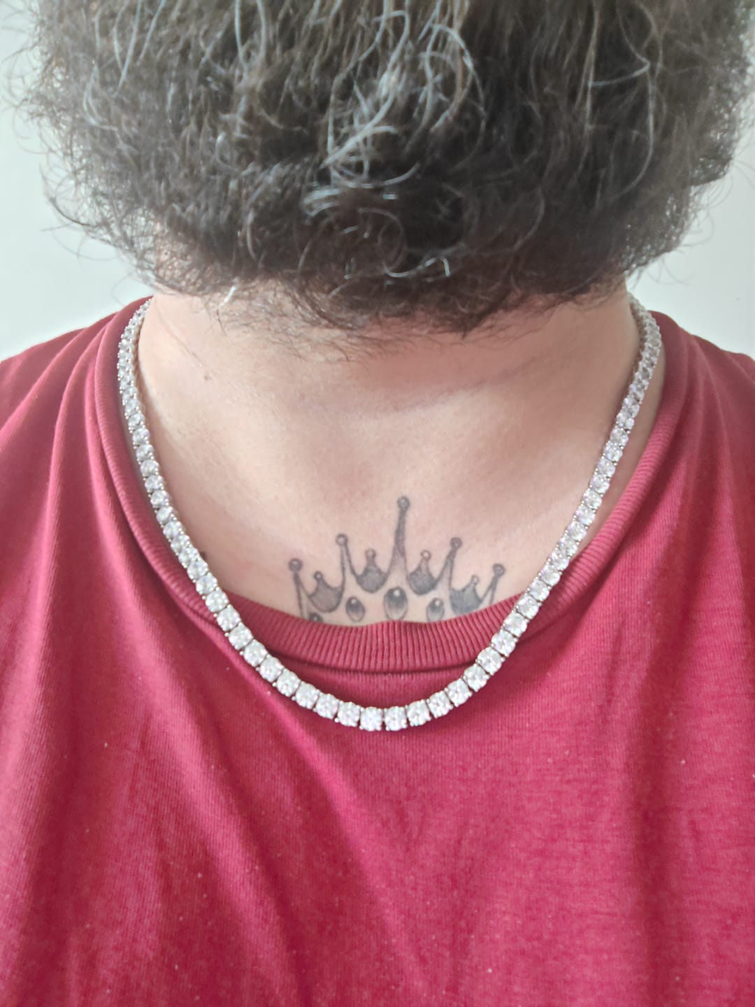 Customer photo review of 5mm Tennis Chain - White Gold