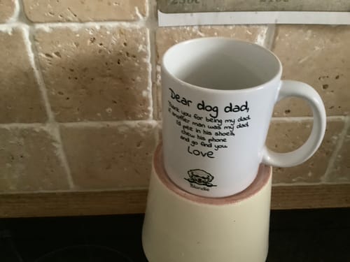Customer photo review of Personalised Mug With Dog or Cat - Dear Pet Parent