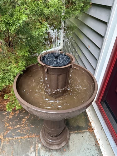 Customer photo review of Two Button Fountain Pump and Battery Compartment - no connection port