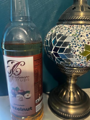 Customer photo review of Hazelnut Coffee Syrup