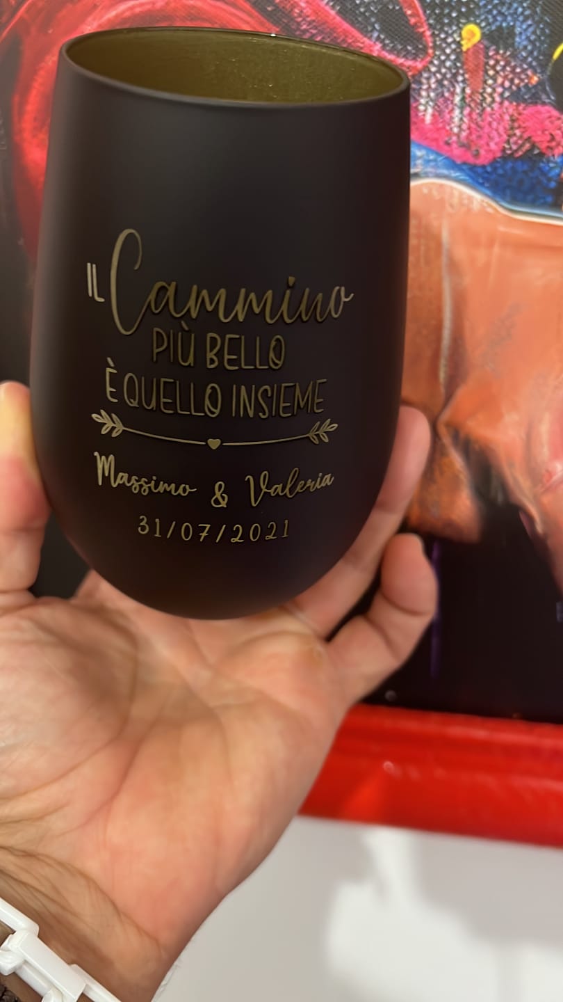 Customer photo review of Cammino Insieme – Lanterna personalizzata per coppie
