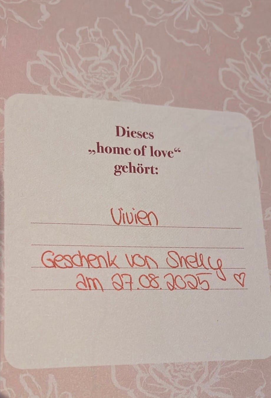 Customer photo review of „home of love“ Journal