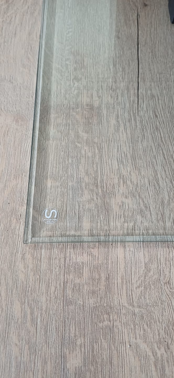 Customer photo review of Silikon-Dichtlippe Schmutzlippe für Glasplatte, Kaminplatte, Ofenplatte, Bodenplatte - FLEX