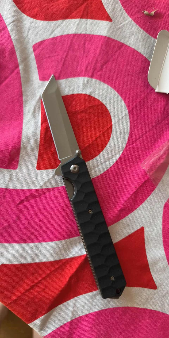 Customer photo review of Mystery Folding Knife