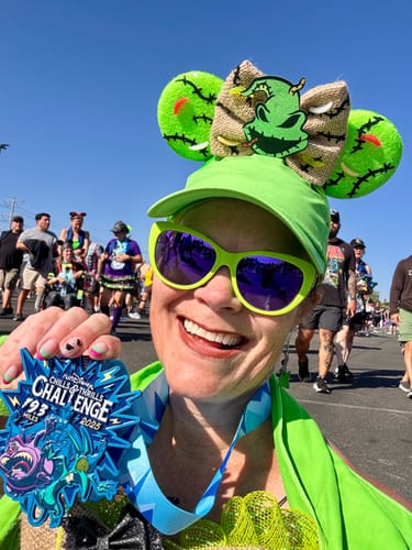 Customer photo review of Light Up Oogie Worms Mickey Ears