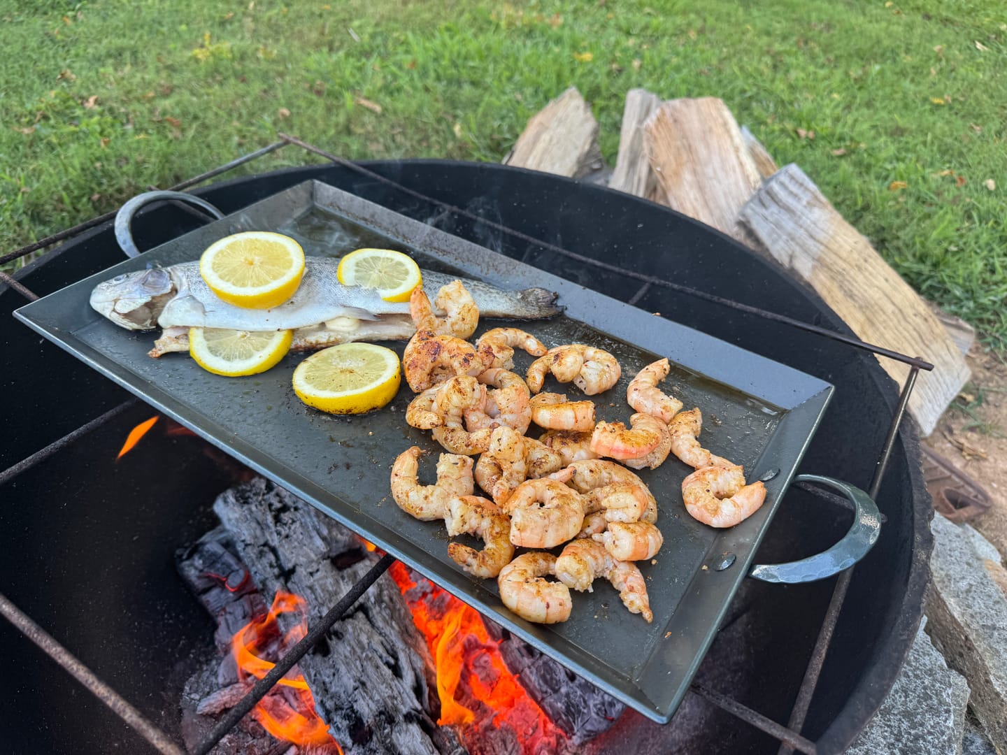 Customer photo review of Carbon Steel Griddle