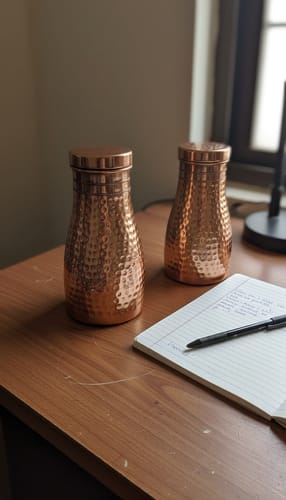 Customer photo review of Himalayan Ayurvedic Bedside Carafe