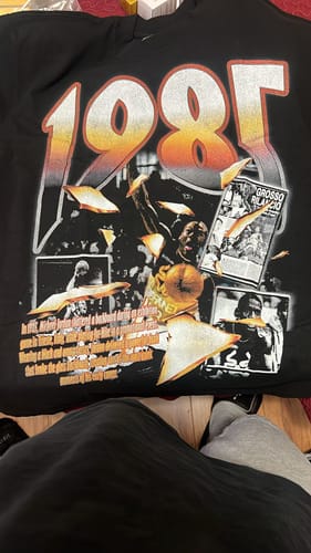 Customer photo review of "Shattered Backboard" T-Shirt