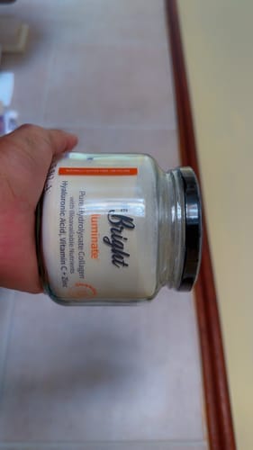 Customer photo review of Be Bright Luminate Collagen Powder Jar 280g for Radiant Skin