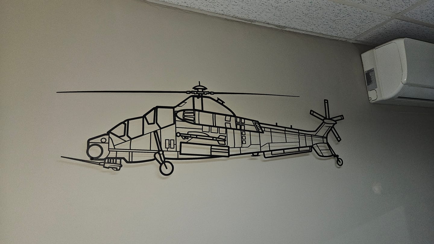 Customer photo review of Your Custom Aircraft Metal Wall Art